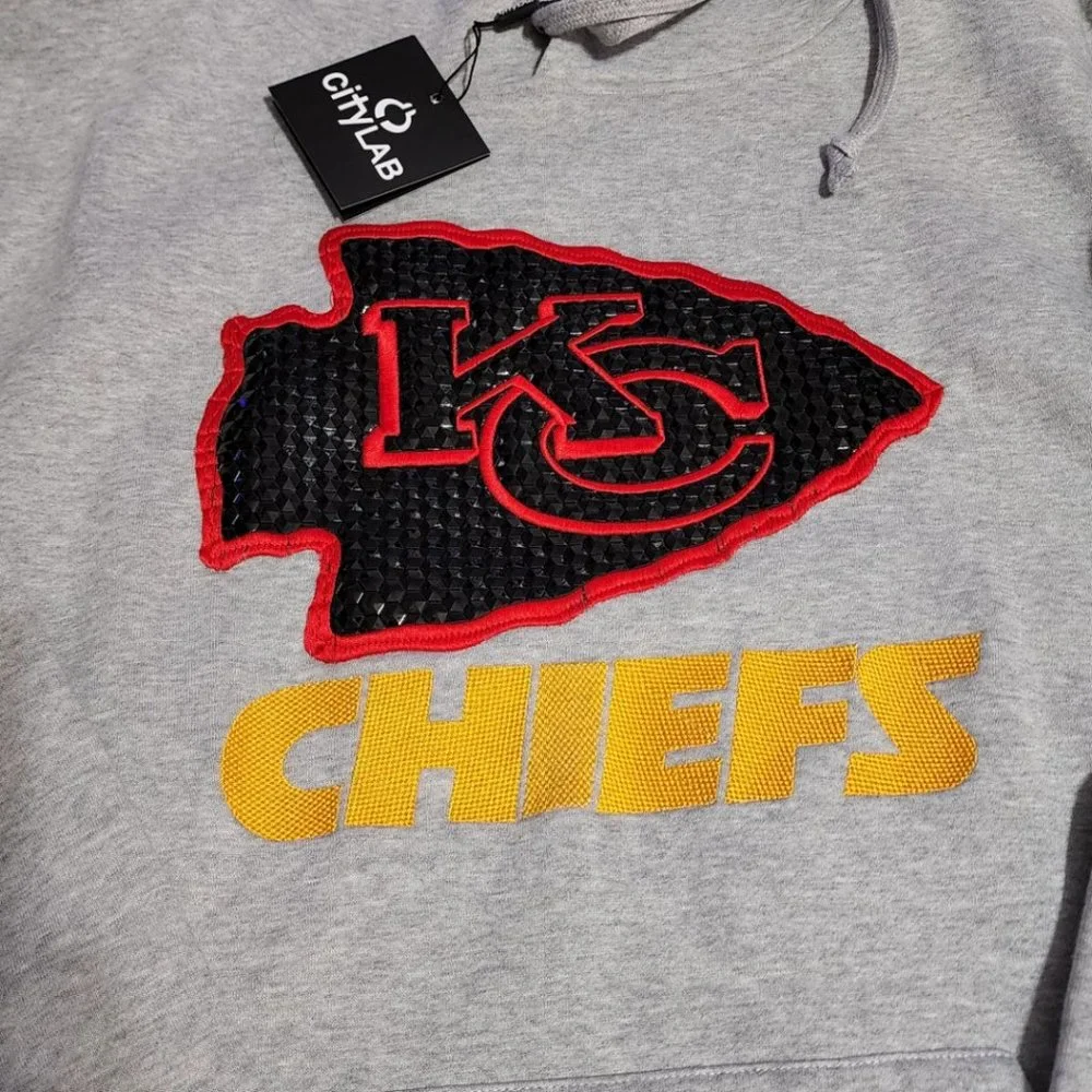 Kansas City Chiefs Hoodie Embroidery applique - Picture 2 of 4